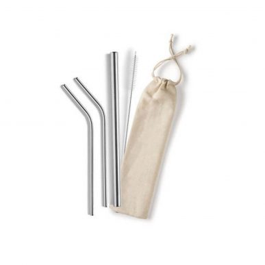 set of reusable straws